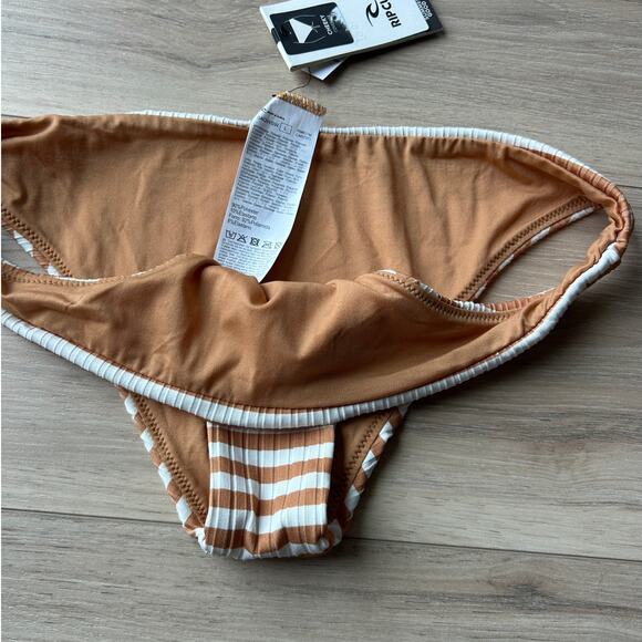 Rip Curl Premium Surf Cheeky Bikini Bottom - Light Brown Large NWT - Picture 7 of 9